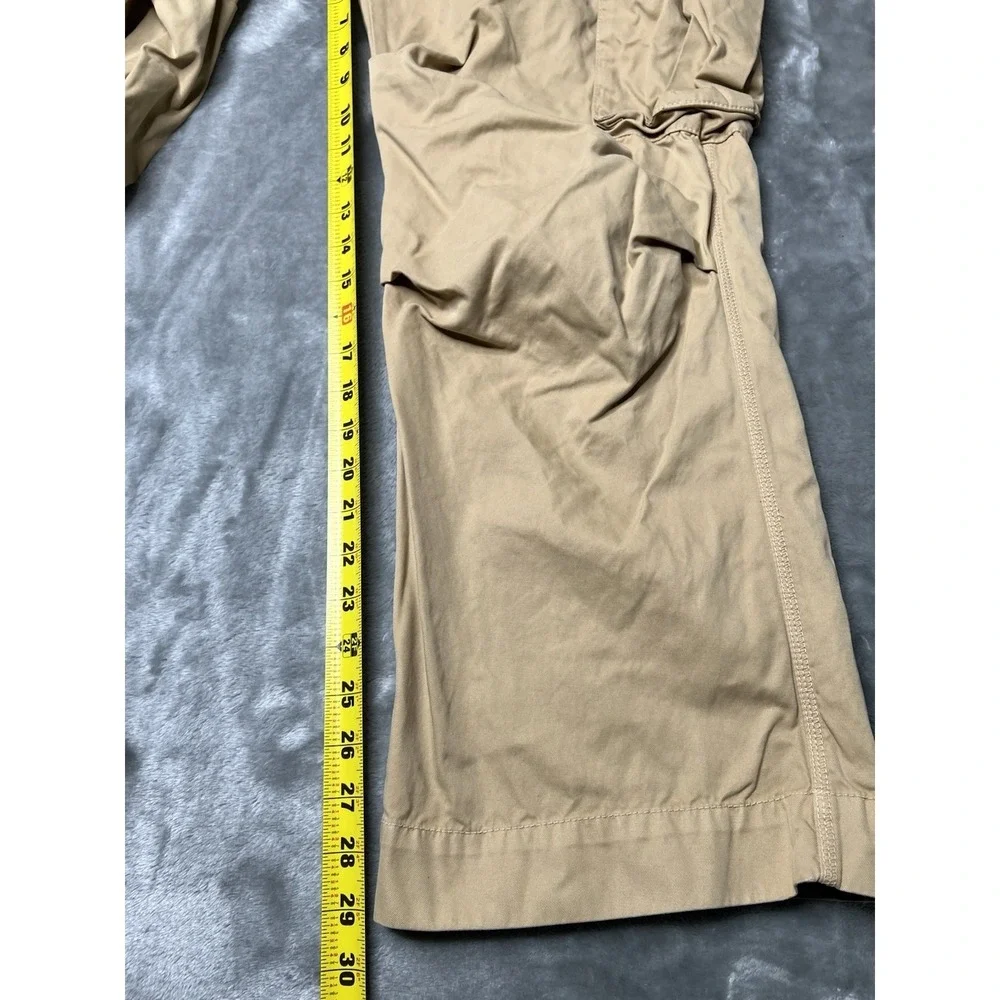 Banana Republic Pants Men Size 32 Green Cargo Canvas Adjustable Waist Workwear